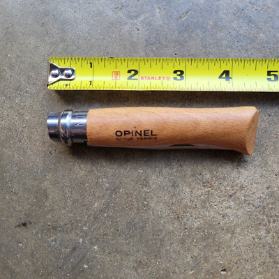 Opinel No 8 Stainless Steel Folding Pocket Knife 3.25'' Blade Made In France