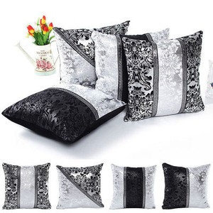 large silver cushions