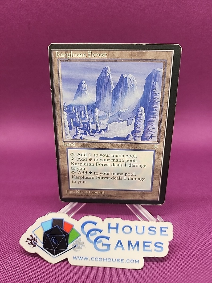 Karplusan Forest Ice Age Miscut Alignment Off Center Misprint MTG