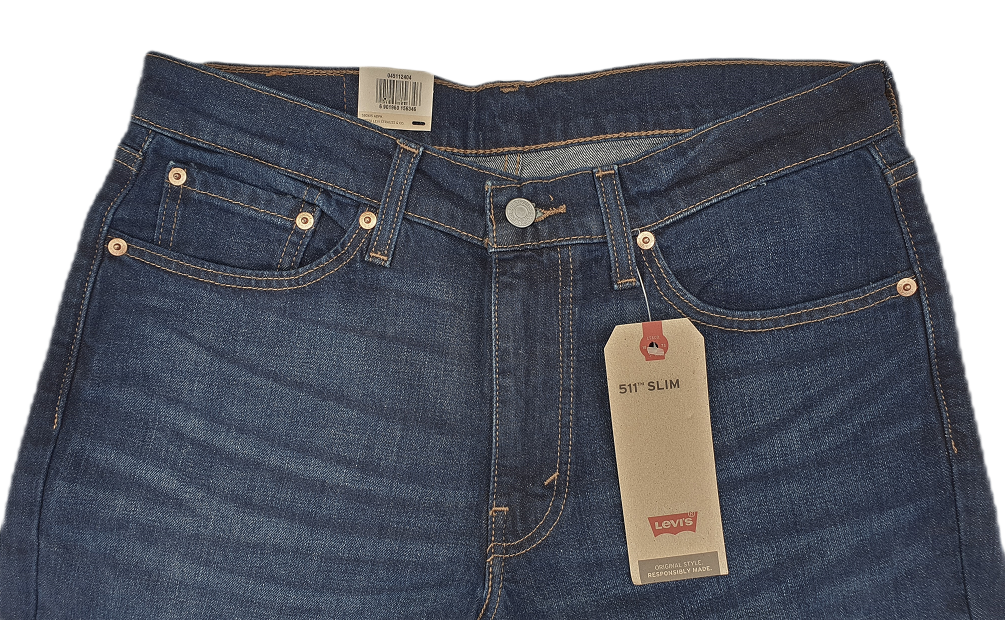 Genuine LEVIS Mens Jeans 511 Slim Fit Dark Blue Sequoia stretch *ALL