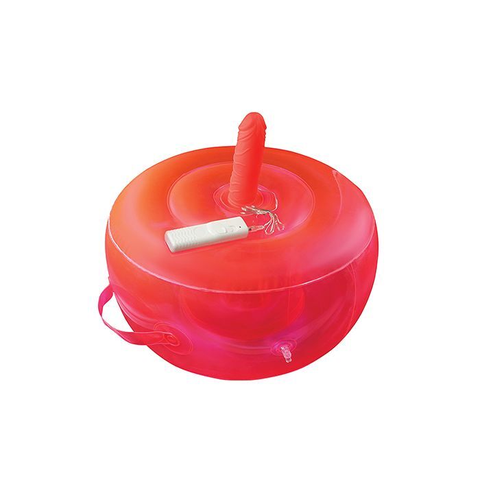 Bouncy Banger Inflatable Cushion w/Vibrating Dildo