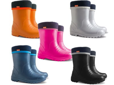 Demar Gummistiefel Kinder Regenstiefel Kinderstiefel gefüttert mit  Innensocken