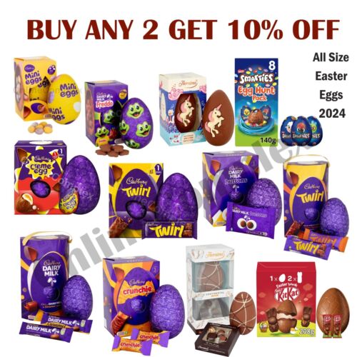 Paquete de huevos de Pascua todos los huevos de Pascua de Cadbury/Nestlé regalo de Pascua mixto 2023 - Imagen 1 de 32