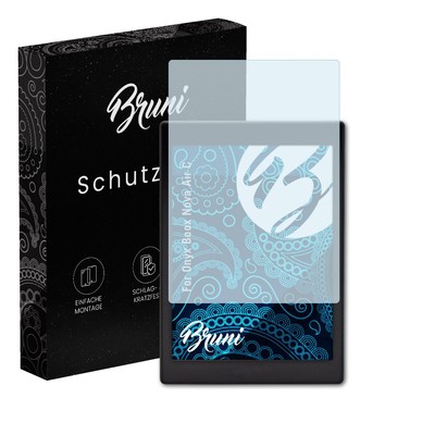 Bruni 2x Folie für Onyx Boox Nova Air C Schutzfolie Displayschutzfolie