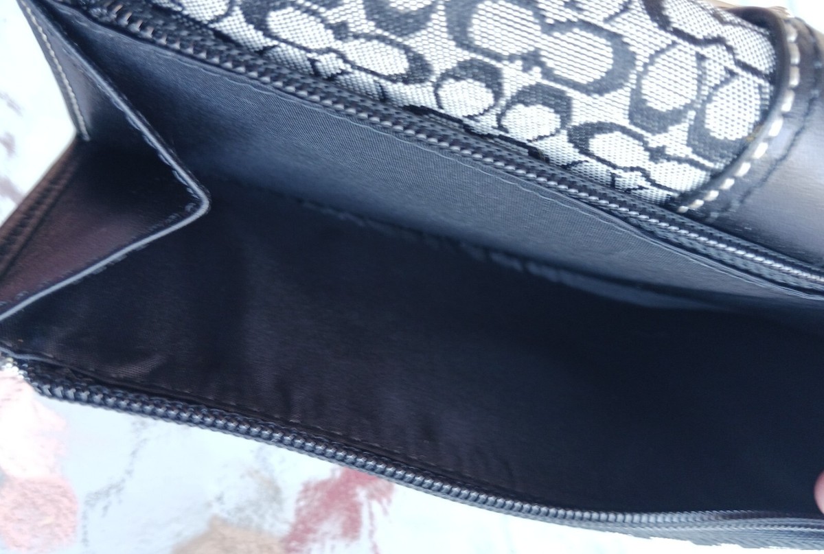 Coach F10926 MEDIUM Vintage Soho Y2K Black Signature C Canvas 