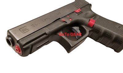 Extended Stainless Steel Slide Lock Lever Plus Spring For GLOCK 17