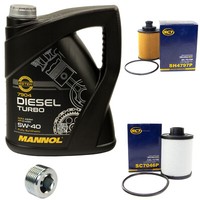 5L ÖL Set Inspektion Kraftstoff ÖLfilter ÖLschraube FüR Fiat Doblo Panda Idea