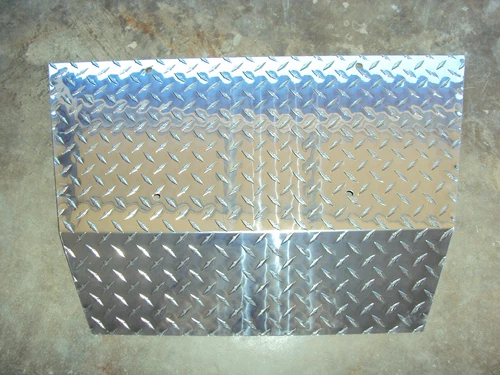 For EZGO TXT Golf Cart Aluminum Diamond Plate Front Shock Bumper Cover Silver - Picture 1 of 7