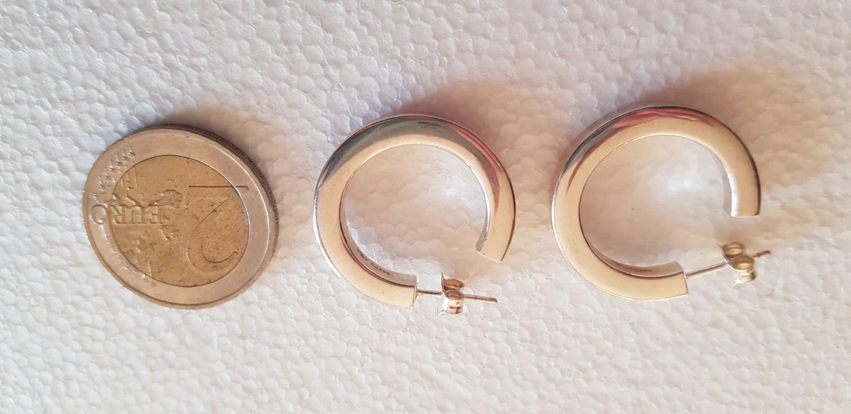 Boucles D'oreilles Créoles En Argent Massif 925 - Neuf Sans Emballage - Style Intemporel