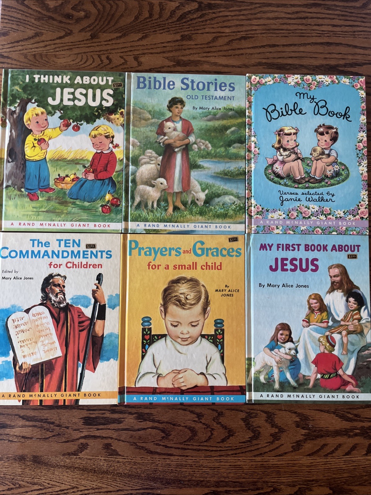 Lot Of 6 Vintage 1950S Rand Mcnally Children'S Christian Religious Books 1978 Ed