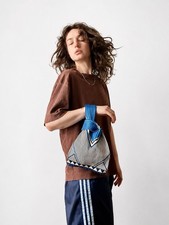 Damen Strick-Handtasche mit geometrischem Mus...