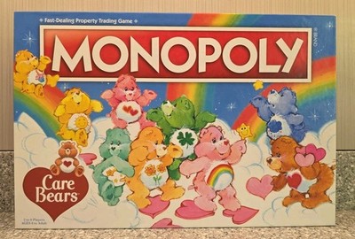 Monopoly Care Bears Board Game Have A Rainbow Day 2021 USAOpoly Complete 