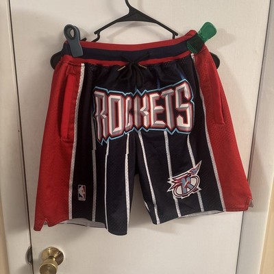 Just Don Mitchell & Ness 95-96 Houston Rockets Shorts Size Small Mesh NBA  Used