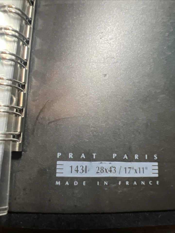 Prat Paris #1431 Couro 11x17” Arte Foto Documento Portfólio Excelente Estado - Imagem 3 de 4