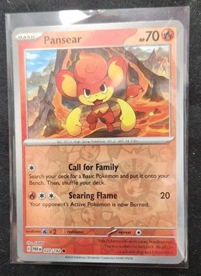 Pansear ERROR REVERSE HOLO BLEED 020/182 Pokemon TCG Card PAR Near Mint NM