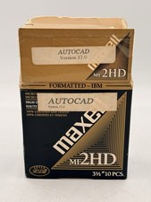 Maxell MF2HD 3.5" Micro Floppy Disks 10 Pack High Density Double Sided