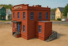 N Scale Small Town Hospital 1:160 Building