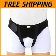 Double Inguinal Hernia Belt - Adjustable with Removable Pads