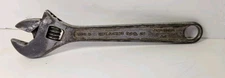 Vintage / Antique Crescent Tool Company 8 Inch CRESTOLOY Forged Steel USA 