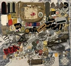 LOT COLLECTION of WW1 & WW2 Military Items Militaria Ephemera US & German