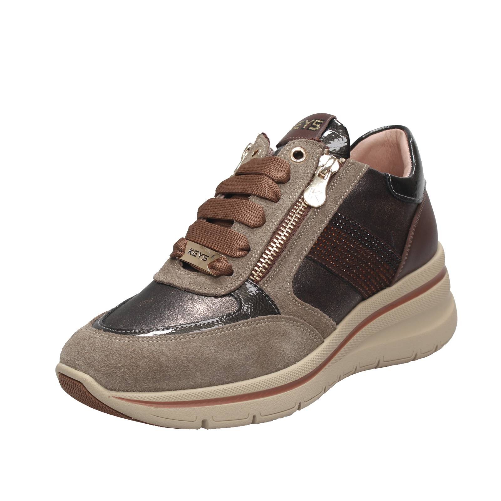Keys hohe Sneaker mit Keilabsatz und Sandreiverschluss - Gre 36 23cm Damenschuhe 14690₽