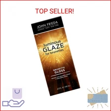 John Frieda Brilliant Brunette Luminous Glaze, Hair Gloss Enhances Rich Color an