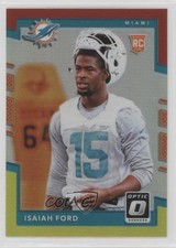 2017 Donruss Optic Rookies Red & Yellow Prizm Isaiah Ford #137 6k8