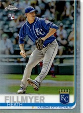2019 Topps Chrome #97 Heath Fillmyer Prism Refractor ROOKIE ROYALS
