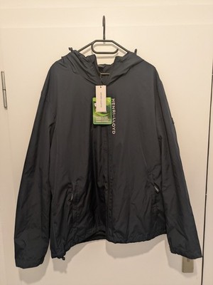 Henri Lloyd Windbreaker Herrenjacke XXL Dunkelblau Kapuze Polyester