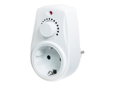 LogiLink PA0151 Dimmer Assemblabile Manopola Bianco Europlug Europlug Socket