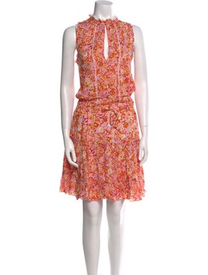 Poupette St. Barth Clara V Mini Dress Pink Sweet Bell Size L