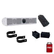 Wet Sounds Stealth 6 Ultra HD UTV Kit Slider bracket and Round 1.5" Tube clamp