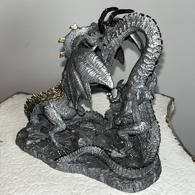 Rawcliffe Partha Pewter Make A Wish Dragon Horns Sculpture Figurine RPG AD&D GOT