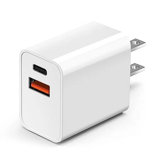 New 18W Dual Port Super Wall Charger Adapter + 3FT Type-C to Type-C Cable White - Image 4 of 4