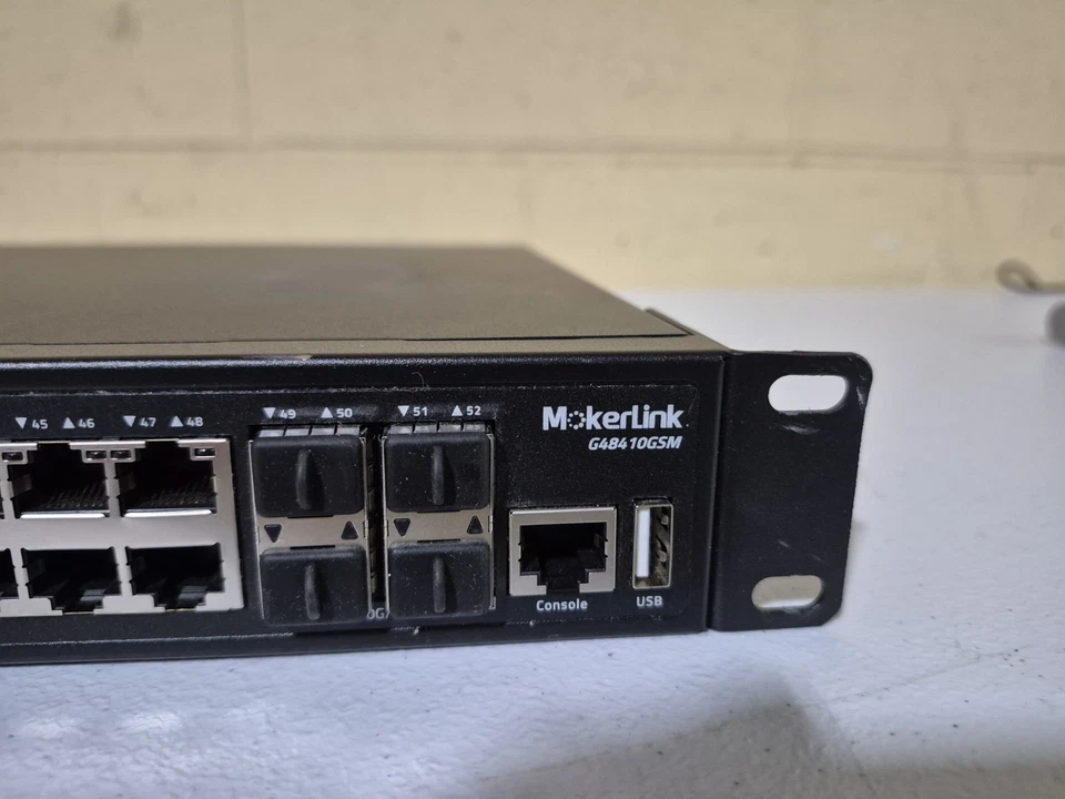 MokerLink 48 Port PoE Switch L3 Managed Gigabit Switch G484 10GSM Used - Image 4 of 4