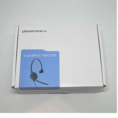 Plantronics SupraPlus HW251N Black Wired Headband Boom Headset 2010s