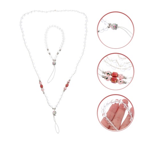 2 Pcs Blue and White Porcelain Lanyard Man Miss Mobile Phone Rope - 第 4/12 張圖片