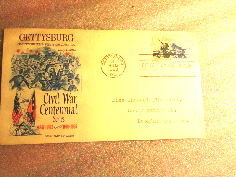 GETTYSBURG FIRST DAY OF ISSUE ENVELOPE 1963