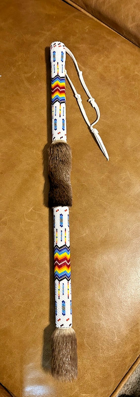 Beaded Dance Stick (a.k.a. Tailstick), Southern Plains-style