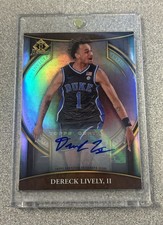 DERECK LIVELY II 2023 BOWMAN UNIVERSITY DUKE INVICTA AUTO /99 Dallas Maverick RC