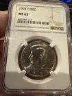 1993-D Kennedy Half Dollar — photo from another recent sale