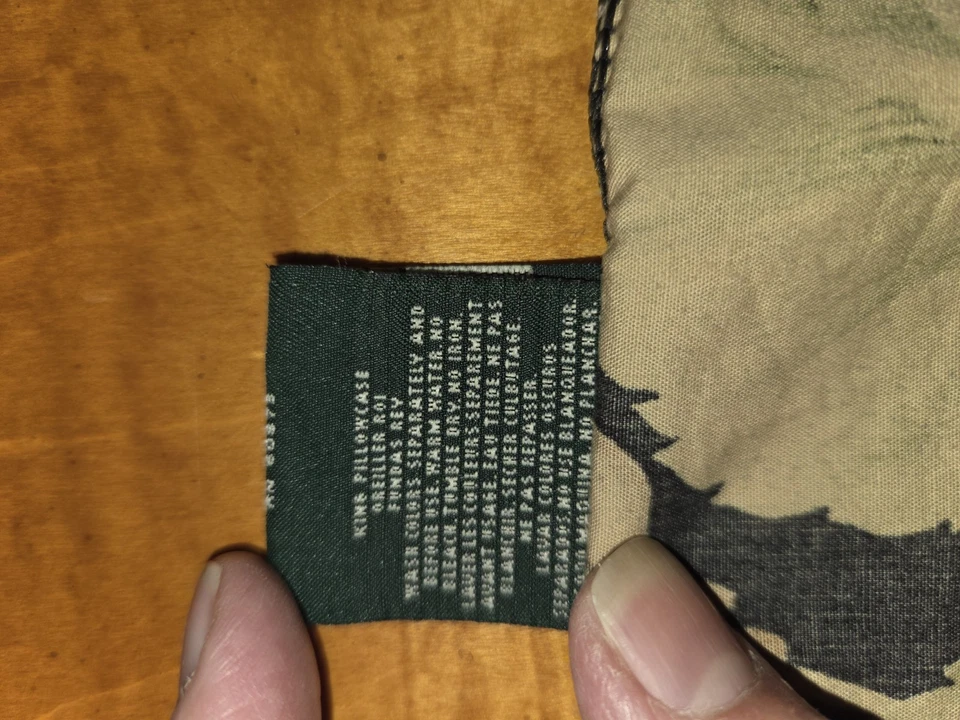 Ralph Lauren CHARLESTON Negro Floral 2 REY Fundas de Almohada Francés/País/Casa Rural Foto 3 de 3