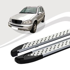 Trittbretter passend f&uuml;r Mercedes ML W163 ab Baujahr 02/1998-06/2005 ALMO Silber