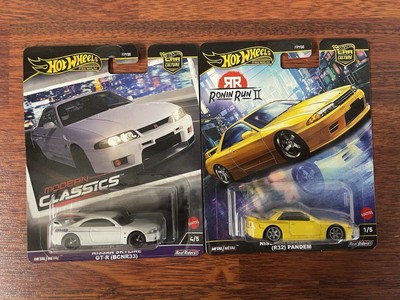 2x Hot Wheels Premium Ronin Run II Nissan Skyline R32 Gtr R33