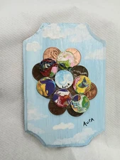 Lucky Pennies Art On Wood