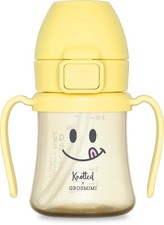 6 Oz KNOTTED Flip Top Spill Proof Sippy Cup PPSU BPA Free Smile Toddlers Straw