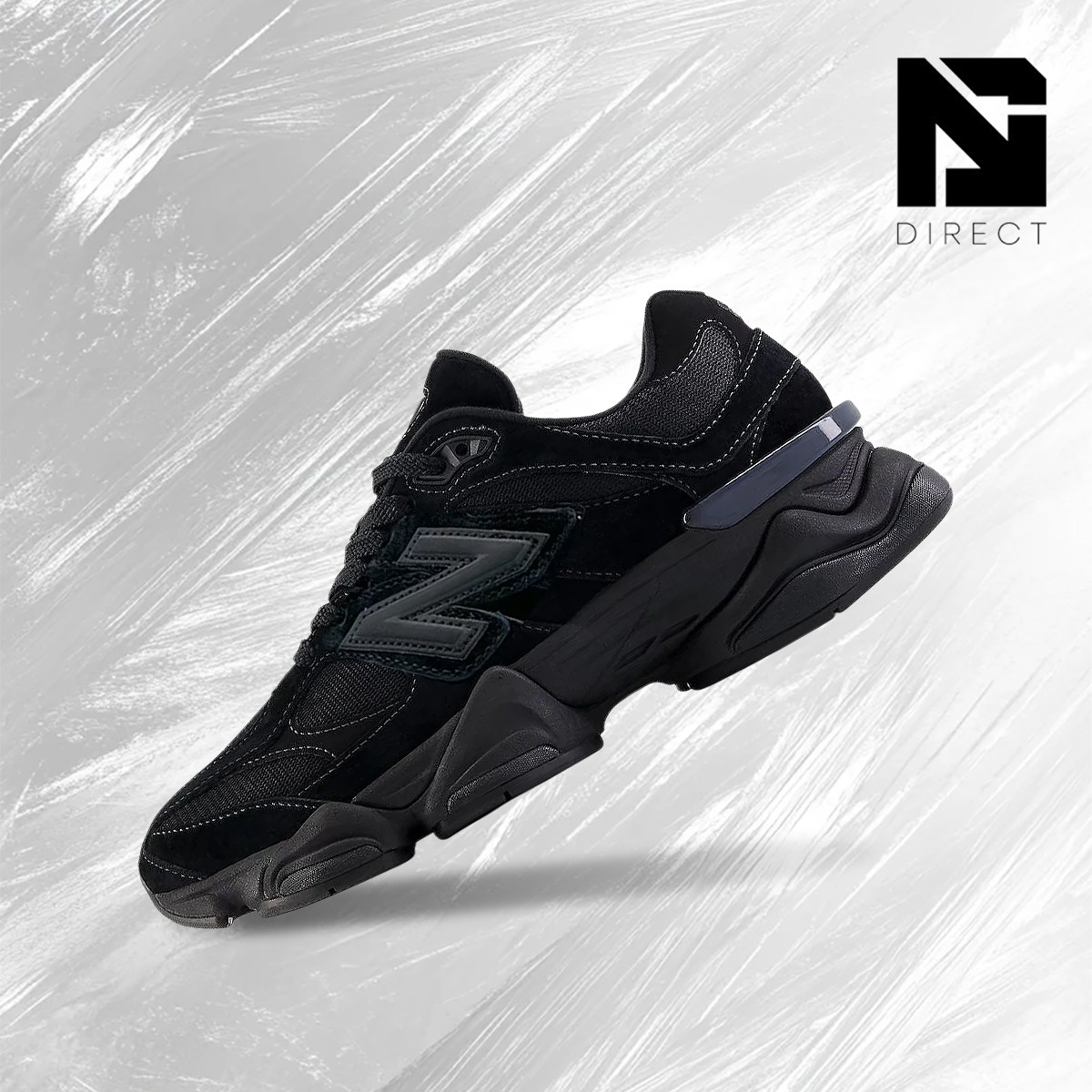 Size 8.5 - New Balance 9060 Triple Black Suede for sale online | eBay