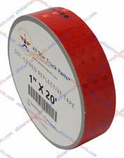 Red DOT-C2 Reflective Tape Conspiciuity Safety Caution Night Trailer Truck Semi