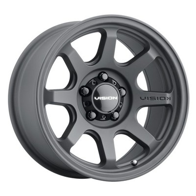 17x9 Vision 351 Flow Satin Black Wheel 5x5.5 (20mm)