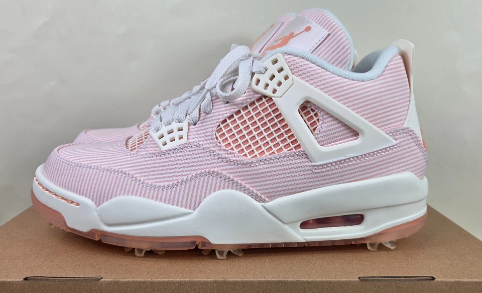 Air Jordan 4 Golf NRG Seersucker Masculino Tamanho 8 CZ2439-101 Novo Feminino 9.5 - Imagem 3 de 4
